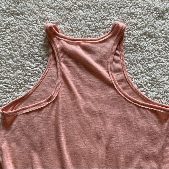 Free People Light Pink Racerback Tank Top Size Medium - Picture 4 of 7